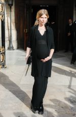 Pregnant CLEMENCE POESY at Stella McCartney Show at Paris Fashion Week 09/30/2019