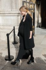 Pregnant CLEMENCE POESY at Stella McCartney Show at Paris Fashion Week 09/30/2019