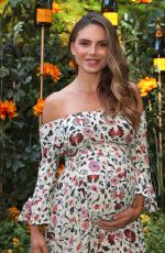 Pregnant NINA SENICAR at Veuve Clicquot Polo Classic at Will Rogers State Park in Los Angeles 10/05/2019