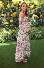Pregnant NINA SENICAR at Veuve Clicquot Polo Classic at Will Rogers State Park in Los Angeles 10/05/2019