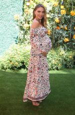 Pregnant NINA SENICAR at Veuve Clicquot Polo Classic at Will Rogers State Park in Los Angeles 10/05/2019