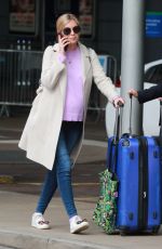 Pregnant RACHEL RILEY Arrives at Piccadilly Station in Manchester 09/30/2019