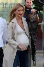 Pregnant RACHEL RILEY Leaves Countdown Set at Media City 10/02/2019