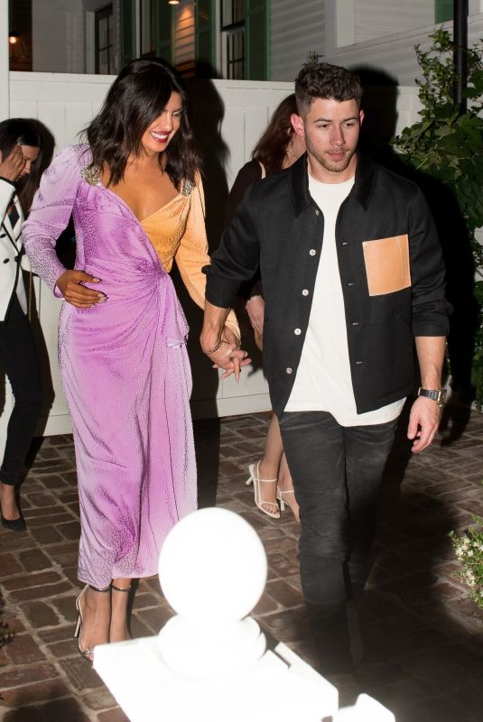 PRIYANKA CHOPRA and Nick Jonas Night Out in West Hollywood 10/14/2019