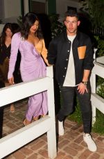 PRIYANKA CHOPRA and Nick Jonas Night Out in West Hollywood 10/14/2019