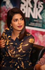 PRIYANKA CHOPRA at The Sky is Pink Promotion in New Delhi 10/01/2019