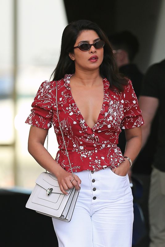 PRIYANKA CHOPRA Leaves Million Air Burbank in Los Angeles 10/28/2019