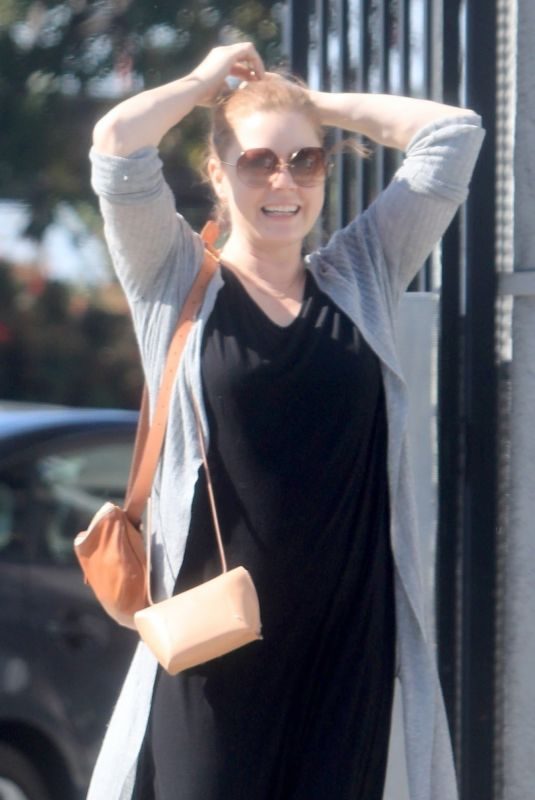 Probably Pregnant AMY ADAMS Out in Beverly Hills 10/13/2019