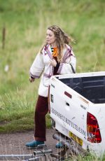 RACHEL MCADAMS on the Set of Eurovision in Edinburgh 09/30/2019