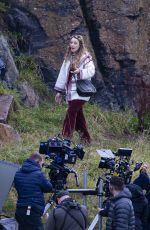 RACHEL MCADAMS on the Set of Eurovision in Edinburgh 09/30/2019