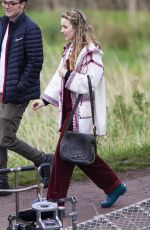 RACHEL MCADAMS on the Set of Eurovision in Edinburgh 09/30/2019