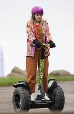 RACHEL MCADAMS on the Set of Eurovision in Edinburgh 10/01/2019