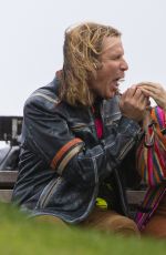 RACHEL MCADAMS on the Set of Eurovision in Edinburgh 10/01/2019