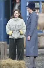 RACHEL SHENTON on the Set of All Creatures Great and Small in Yorkshire Dales 10/23/2019