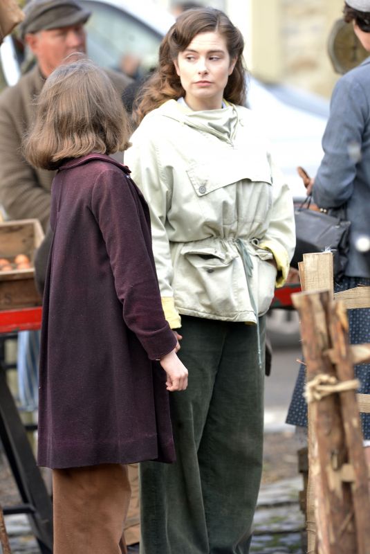 RACHEL SHENTON on the Set of All Creatures Great and Small in Yorkshire Dales 10/23/2019