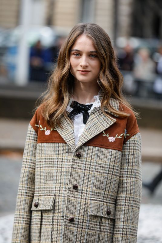 RAFFEY CASSIDY at Miu Miu Show at Paris Fashion Week 10/01/2019