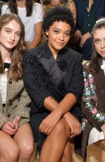 RAFFEY CASSIDY at Miu Miu Show at Paris Fashion Week 10/01/2019