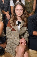 RAFFEY CASSIDY at Miu Miu Show at Paris Fashion Week 10/01/2019