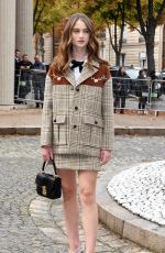 RAFFEY CASSIDY at Miu Miu Show at Paris Fashion Week 10/01/2019