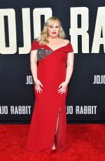 REBEL WILSON at Jojo Rabbit Premiere in Los Angeles 10/15/2019