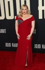 REBEL WILSON at Jojo Rabbit Premiere in Los Angeles 10/15/2019