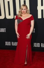 REBEL WILSON at Jojo Rabbit Premiere in Los Angeles 10/15/2019