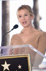 RENEE ZELLWEGER at Harry Connick Jr. Hollywood Walk of Fame Ceremony 10/24/2019