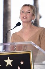 RENEE ZELLWEGER at Harry Connick Jr. Hollywood Walk of Fame Ceremony 10/24/2019