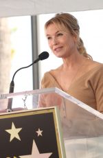 RENEE ZELLWEGER at Harry Connick Jr. Hollywood Walk of Fame Ceremony 10/24/2019