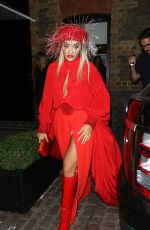 RITA ORA at Chiltern Firehouse in London 10/21/2019