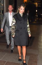 RITA ORA at Miu Miu After-party Dinner in Paris 10/01/2019