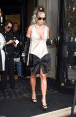 RITA ORA Leaves Her Hotel in Paris 10/01/2019