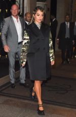 RITA ORA Leaves Miu Miu Dinner in Paris 10/01/2019