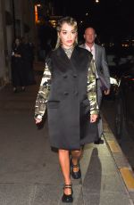 RITA ORA Leaves Miu Miu Dinner in Paris 10/01/2019