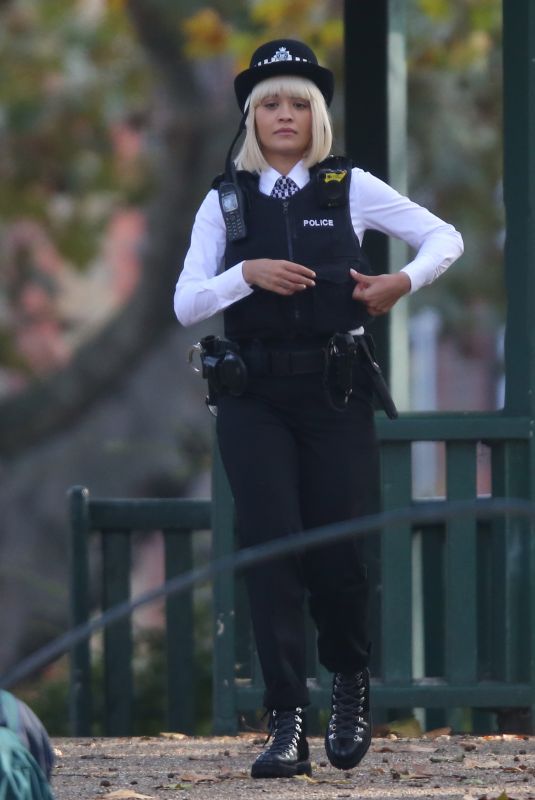 RITA ORA on the Set of Oliver Remake in London 10/22/2019
