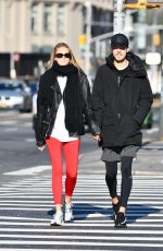 ROMEE STRIJD and Laurens Van Leeuwen Out in New York 10/26/2019
