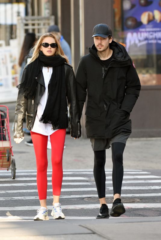 ROMEE STRIJD and Laurens Van Leeuwen Out in New York 10/26/2019