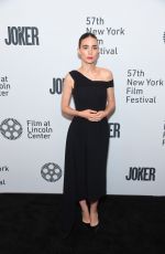 ROONEY MARA at Joker Premiere at 57th New York Film Festival 10/02/2019