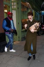 ROSE LESLIE Out and About in London 10/04/2019