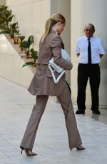 ROSIE HUNTINGTON-WHITELEY Arrives at a Meeting in Beverly Hills 10/08/2019