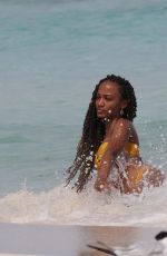 ROXANNE DIDER in a Yellow Bikini at a Beach in Tulum 10/07/2019