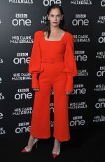 RUTH WILSON at His Dark Materials Premiere in London 01/15/2019