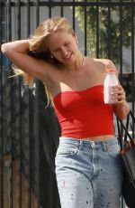 SAILOR BRINKLEY in Ripped Jeans Arrives at DWTS Practice in Los Angeles 10/17/2019