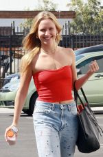 SAILOR BRINKLEY in Ripped Jeans Arrives at DWTS Practice in Los Angeles 10/17/2019