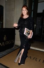 SARAH FERGUSON Leaves Claridges Hotel in London 10/16/2019