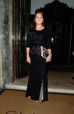 SARAH FERGUSON Leaves Claridges Hotel in London 10/16/2019