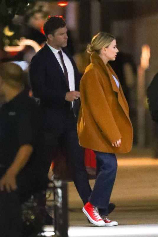 SCARLETT JOHANSSON and Colin Jost Night Out in New York 10/21/2019
