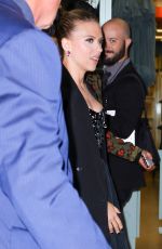 SCARLETT JOHANSSON Leaves Lincoln Center in New York 10/04/2019