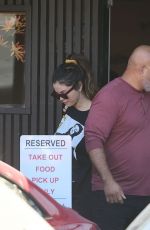 SELENA GOMEZ Out for Lunch in Los Angeles 10/19/2019