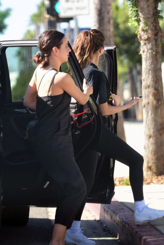 SELENA GOMEZ Out for Lunch in Los Angeles 10/19/2019